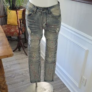 Waimea Skinny Jeans with Red Accents